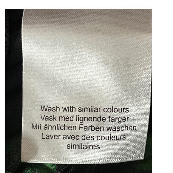 Ganni Dress Leaf print bodycon minidress green black size 32 (US 0) - Picture 8 of 8